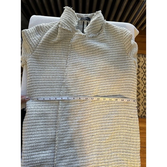 Theory Ivory Clairene R Carson Tweed Coat Size Small. Best- Selling. Retail $495 - Picture 11 of 15